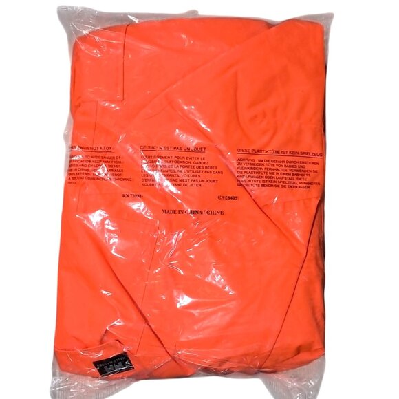 Helly Hansen High Visibility Bib Overalls 4XL Orange/Navy Polyester ANSI Certifi - Picture 2 of 8